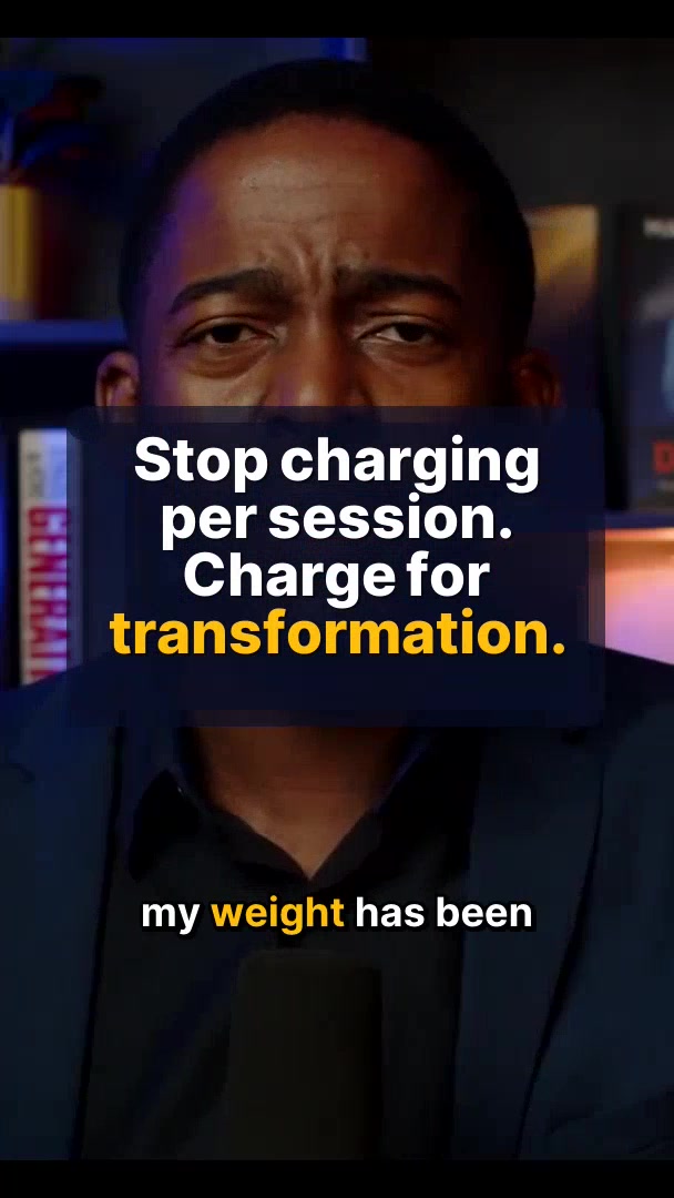Stop charging per session. Charge for transformation.