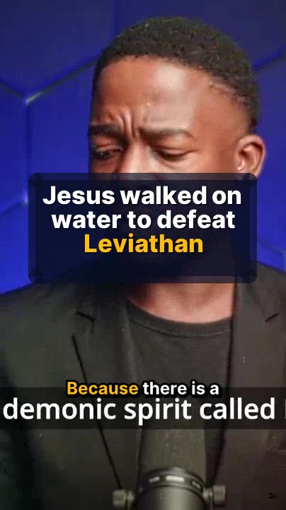 Why He walked on water