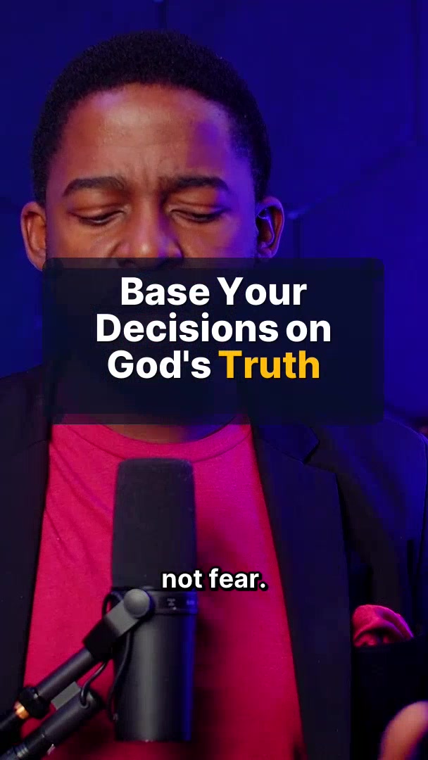 Decide on truth, not fear